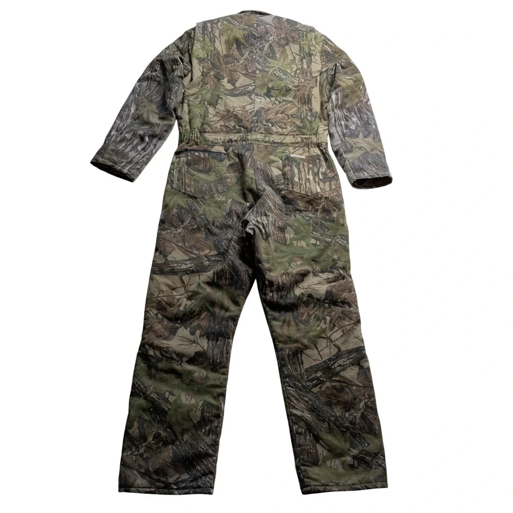 Vintage Walls Blizzard-Pruf Realtree Camo Insulated Coveralls Mens L Tall USA